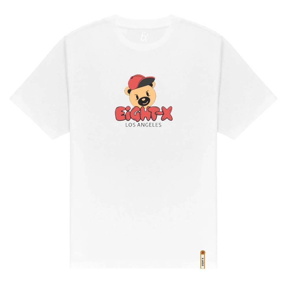 NEW EIGHT X men's old-school graphic t-shirt in white